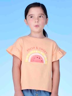 Camiseta con motivo con lentejuelas para niña