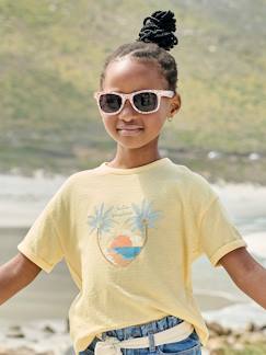 Niña-Camiseta estampada de punto con relieve para niña