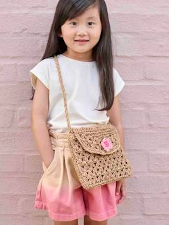 Niña-Accesorios-Bolso con flores estilo cuerda trenzada para niña