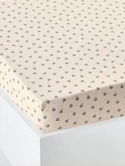 Textil Hogar y Decoración-Ropa de cama niños-Sábana bajera infantil RETRO FLOWERS con algodón reciclado