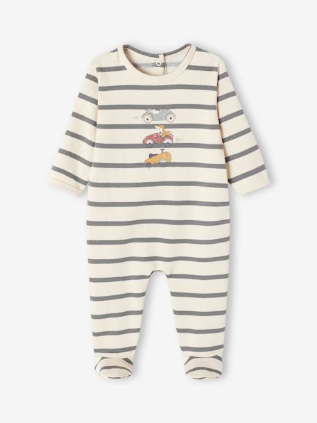 OEKO-TEX®-Bebé-Pijama a rayas estampado coches para bebé niño