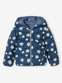 Chaqueta acolchada ligera reversible, para niña