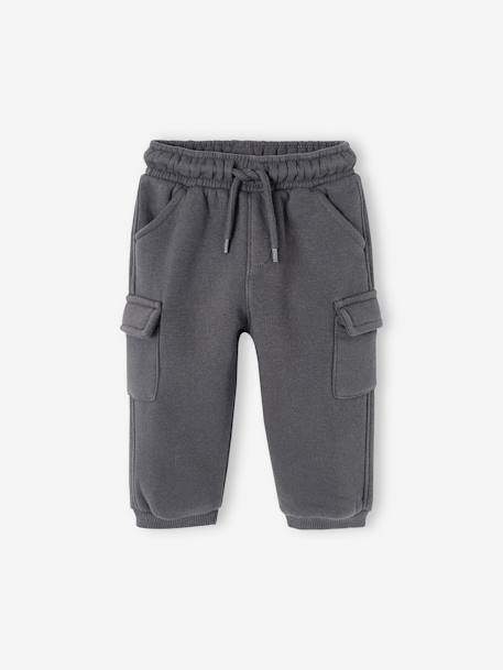 Bebé-Pantalones, vaqueros -Pantalón de felpa estilo cargo para bebé