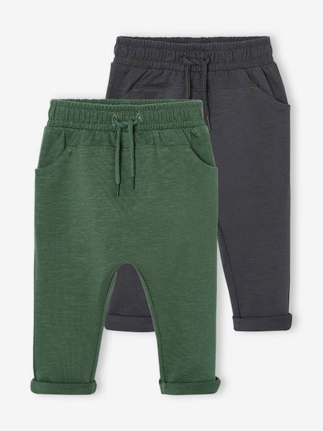 Bebé-Pack de 2 pantalones de felpa BASICS bebé