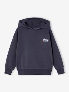 Sudadera con capucha y motivo en el pecho Basics niño