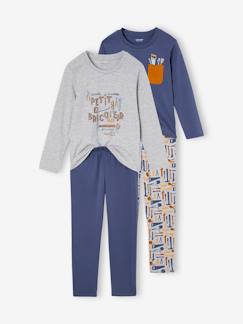 Pack de 2 pijamas "petit bricoleur" niño