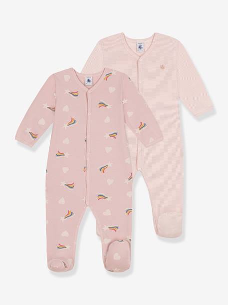 Pijamas y bodies bebé-Bebé-Pijamas-Pack de 2 pijamas PETIT BATEAU