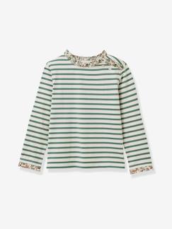 Niña-Camiseta marinera niña de tejido Liberty - algodón orgánico CYRILLUS