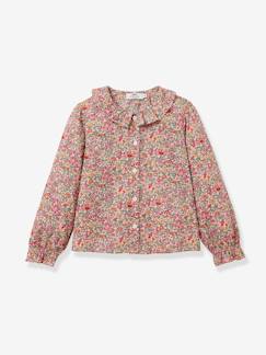 Niña-Camisa con cuello plisado niña de tejido Liberty® CYRILLUS