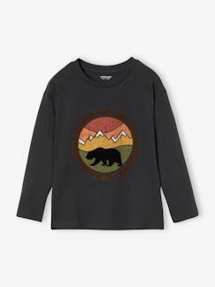 Niño-Camisetas y polos-Camisetas-Camiseta motivo naturaleza con detalles flocados para niño