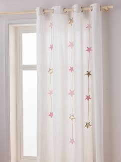 Textil Hogar y Decoración-Decoración-Cortina guirnalda con ojales translúcida estrellas