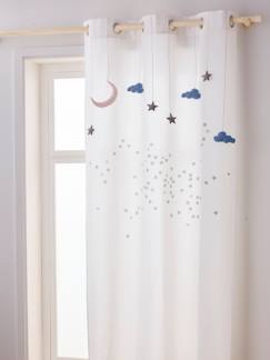 Ideas de Decoración-Cortina guirnalda con ojales translúcida nube y estrellas