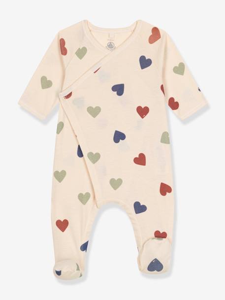 Pijamas y bodies bebé-Bebé-Pijamas-Pijama corazón de algodón para bebé PETIT BATEAU