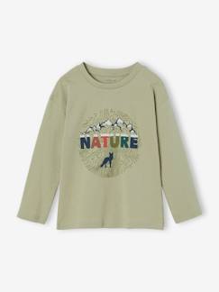 Niño-Camisetas y polos-Camisetas-Camiseta motivo naturaleza con detalles flocados para niño