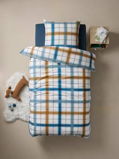 Textil Hogar y Decoración-Conjunto funda nórdica + funda de almohada infantil de franela RETRO WINTER con algodón reciclado