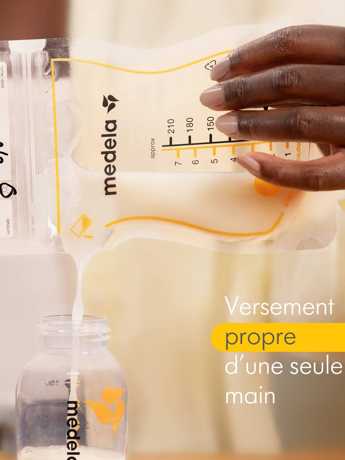Bolsas de conservacion para leche materna X25 MEDELA transparente Medela