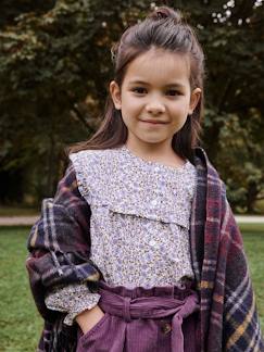 Camisa niña con volante en el escote