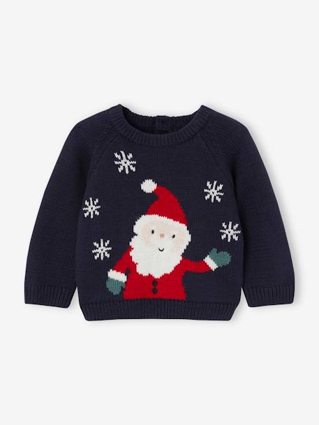 OEKO-TEX®-Bebé-Jersey de punto jacquard Papá Noel bebé