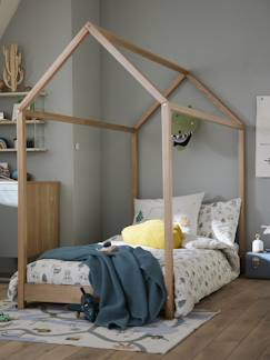 Habitación y Organización-Habitación-Cama infantil cabaña en el suelo VIERNES