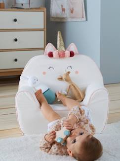 Rincón de lectura-Sillón de espuma personalizable Unicornio