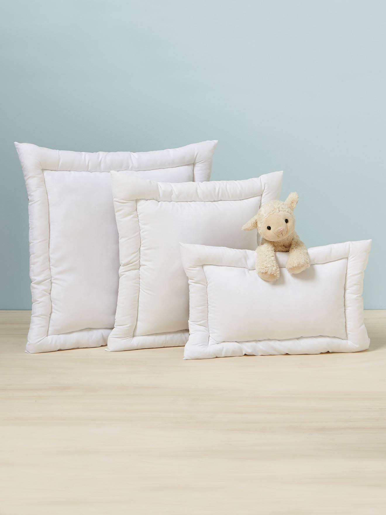 Almohada plana termorreguladora con tratamiento Passerelle infantil blanco