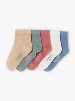 Niño-Ropa interior-Pack de 5 pares de calcetines cortos Basics para niño