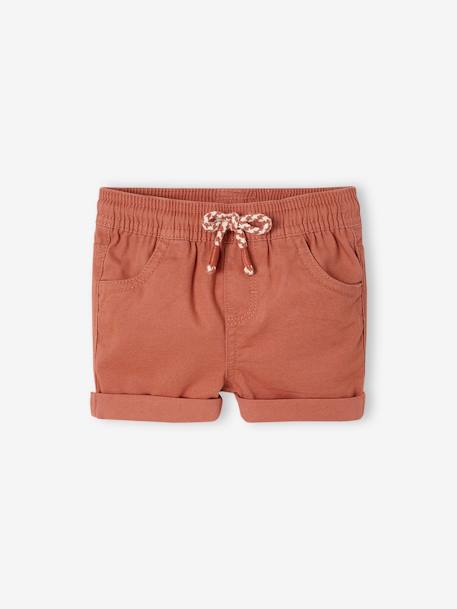 Bebé-Short de sarga con cintura elástica para bebé niño