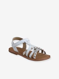 Calzado-Sandalias infantiles autoadherentes de piel