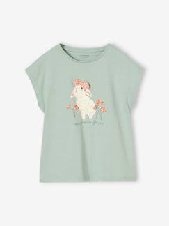 Niña-Camisetas-Camiseta de estampado animal para niña