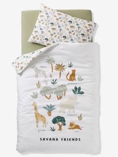 Textil Hogar y Decoración-Ropa de cama niños-Conjunto funda nórdica + funda de almohada bebé SAVANA