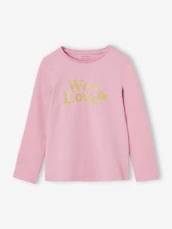 Niña-Camisetas-Camiseta con mensaje, para niña