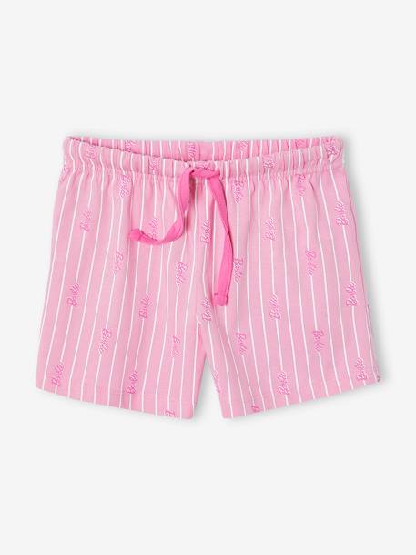 Pijama con short BARBIE® estampado brillante rosa chicle 