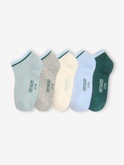 Niño-Ropa interior-Pack de 5 pares de calcetines para niño Basics de punto de canalé