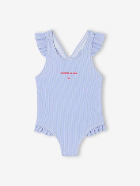 Bebé-Bañadores y accesorios de playa-Bañador a rayas para bebé niña