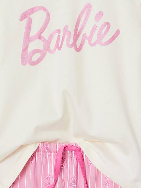 Pijama con short BARBIE® estampado brillante rosa chicle 