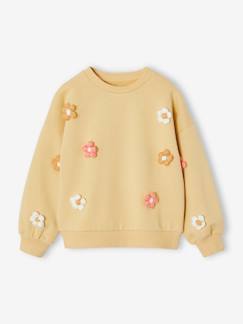 Niña-Jerséis, chaquetas de punto, sudaderas-Sudadera para niña Flores 3D