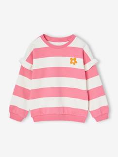 Niña-Jerséis, chaquetas de punto, sudaderas-Sudadera marinera con volantes en las mangas para niña