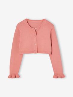 Niña-Jerséis, chaquetas de punto, sudaderas-Chaqueta bolero de punto para niña