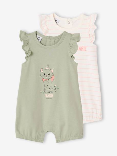 Bebé-Pack de 2 bodies tipo mono para bebé Disney® Marie Los Aristogatos