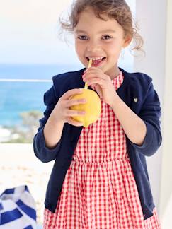 Niña-Jerséis, chaquetas de punto, sudaderas-Chaqueta Basics de punto fino para niña