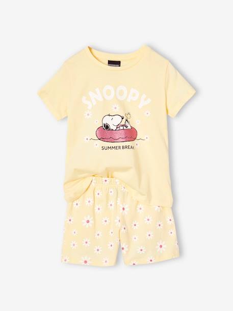 Pijama corto Snoopy Peanuts® margaritas amarillo pastel 