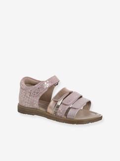 Calzado-Sandalias infantiles de piel con talón cerrado, especial autonomía