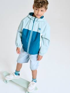 Niño-Abrigos y chaquetas-Chaqueta cortavientos colorblock para niño