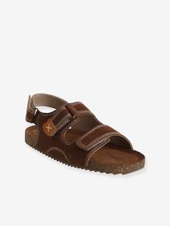 Calzado-Sandalias infantiles autoadherentes de piel