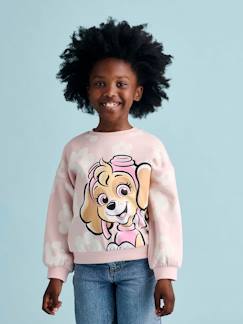 Niña-Jerséis, chaquetas de punto, sudaderas-Sudadera Patrulla Canina® con flores para niña, diseño Skye