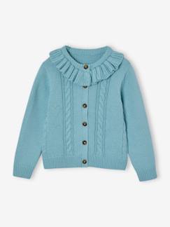 Niña-Jerséis, chaquetas de punto, sudaderas-Chaqueta con cuello para niña
