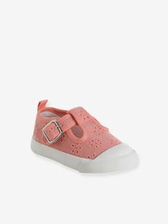 Calzado-Sandalias tipo babies bordadas para bebé