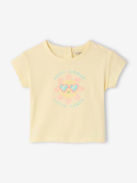 Bebé-Camisetas-Camisetas-Camiseta con motivo de algodón orgánico para bebé