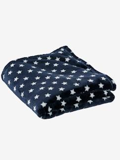 Textil Hogar y Decoración-Ropa de cama niños-Mantas, edredones-Manta infantil de microfibra estampada de estrellas