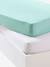 Pack de 2 sábanas bajeras de punto elástico bebé AMARILLO OSCURO LISO+Gris+Rosa palido+Verde medio liso 